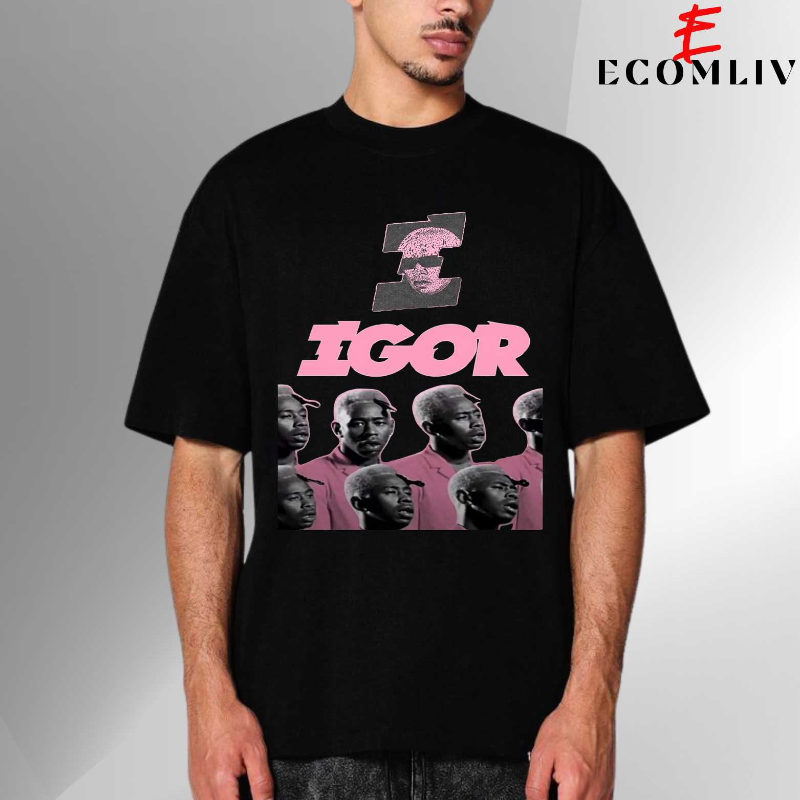 Tyler Face Graphic T-Shirt, Pop Aesthetic Tee